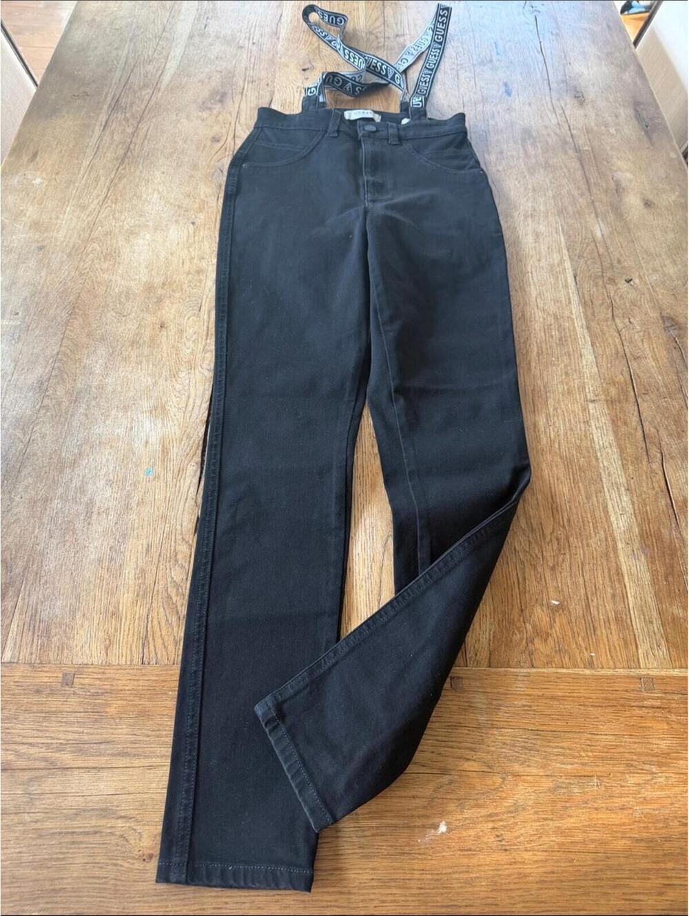 GUESS high rise suspender jeans pants 26
